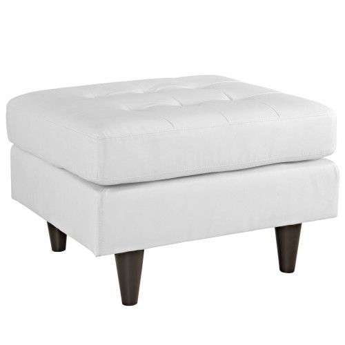 Modern Bonded Leather Ottoman Imperial