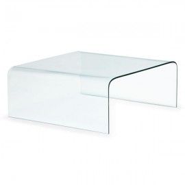 Modern clear glass coffee table Sojourn