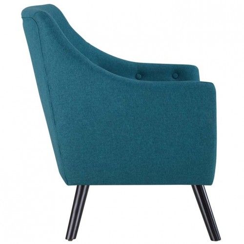 Mid-century Modern Fabric Lounge Chair Allegro