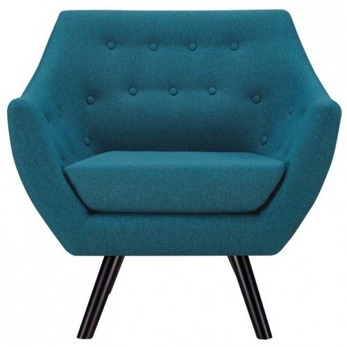 Mid-century Modern Fabric Lounge Chair Allegro