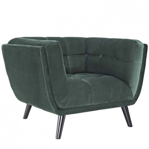 Mid-century Modern Fabric Lounge Chair Soft