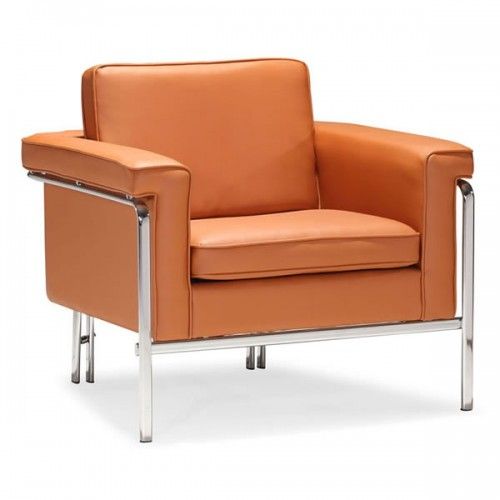 Modern leatherette lounge chair Singular