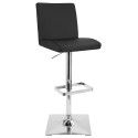 Contemporary Adjustable Black Bar Stool Captain