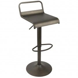 Industrial Bar Stool in Antique Finish Emery