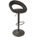 Set of 2 Contemporary Barstools in Brown with Antique Frame Metro