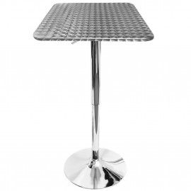 Height Adjustable Square Contemporary Bar Table Bistro LumiSource - 1