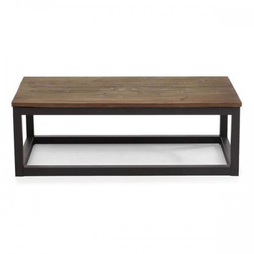 Solid wood and metal rectangular coffee table Civic Center
