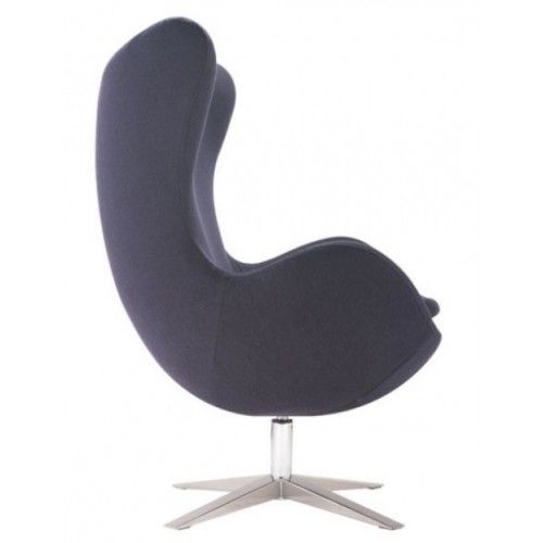 Modern Iron Gray swivel lounge chair Skien