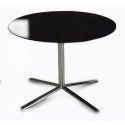 Modern black round end table Bo