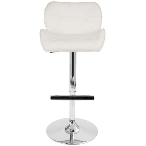 Contemporary White Bar Stool Jubilee