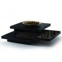 Modern swivel black coffee table Lazio