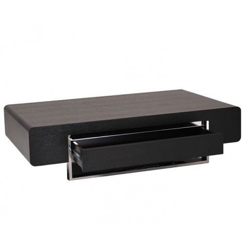 Modern white coffee table with drawer Rimini