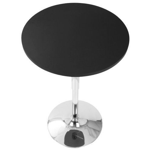 Height Adjustable Contemporary Bar Table in Black Elia LumiSource - 2