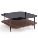 Modern square glass coffee table Prime