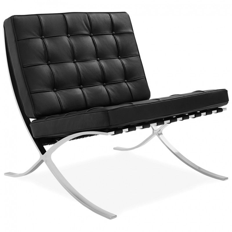 Modern Leather Lounge Chair Madrid, Contemporary Leather Lounge Chairs