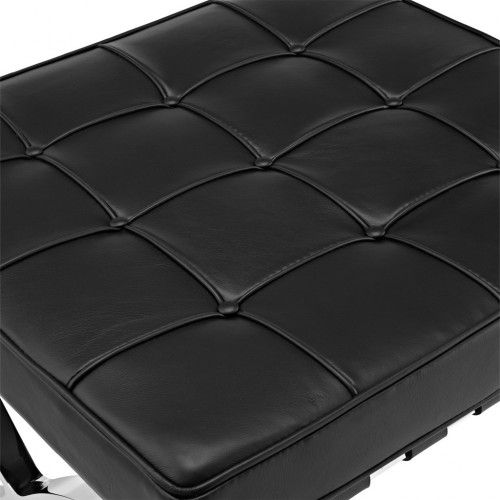 Modern Leather Ottoman Madrid