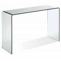 Modern clear glass console table Fondi