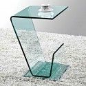 Contemporary glass side table Taranto