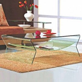 Modern glass coffee table Trivento