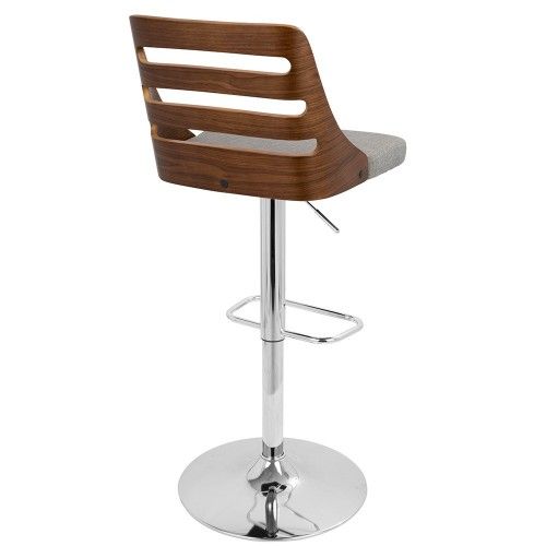 Adjustable Mid-century Modern Bar stool Trevi LumiSource - 11