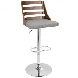 Adjustable Mid-century Modern Bar stool Trevi