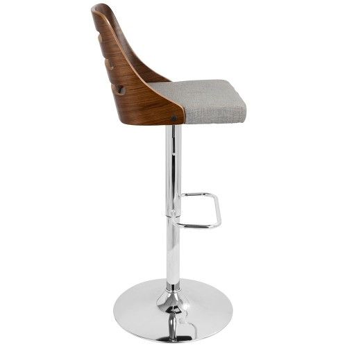 Adjustable Mid-century Modern Bar stool Trevi LumiSource - 13
