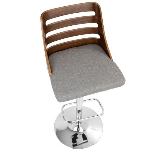 Adjustable Mid-century Modern Bar stool Trevi LumiSource - 14