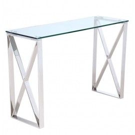 Modern glass console table Elon