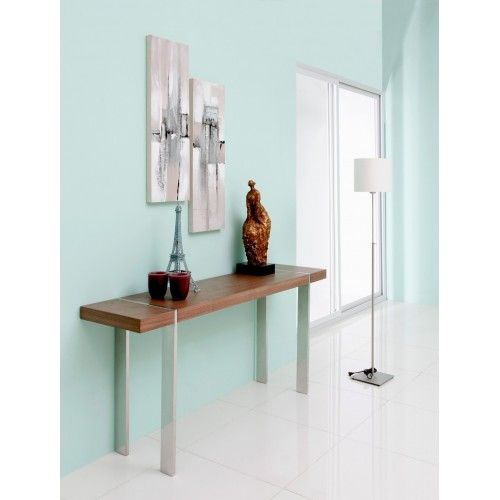 Modern glass console table Sona