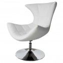 Modern Leather Swivel Lounge Chair Bliss