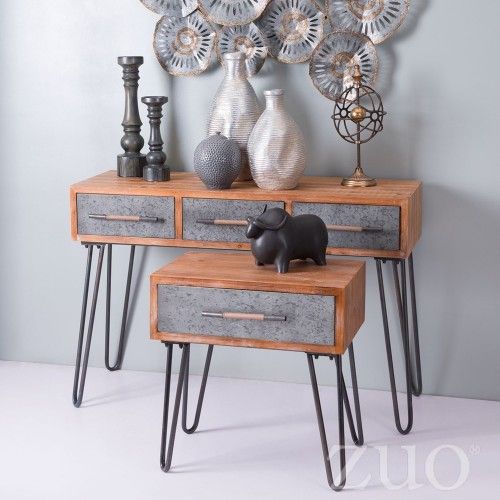 Industrial End Table Bronx