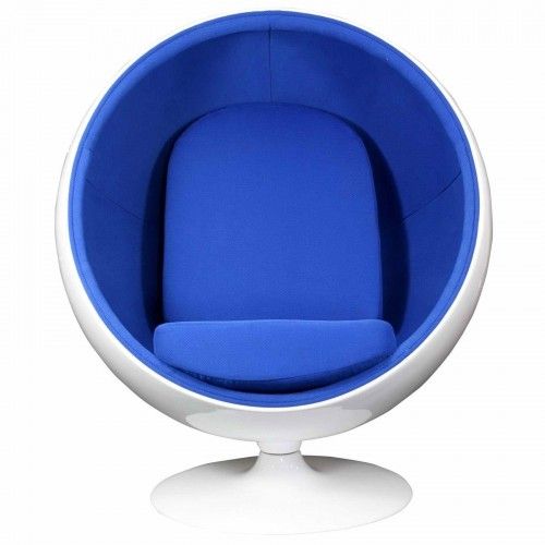 Modern ball shaped lounge chair inspired by Eero Aarnio design