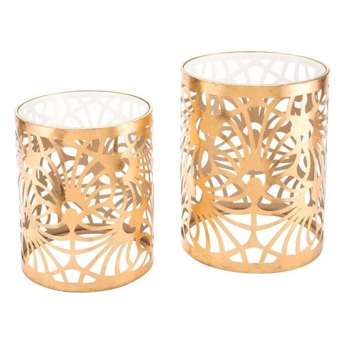 Set of 2 Side Tables Tropic