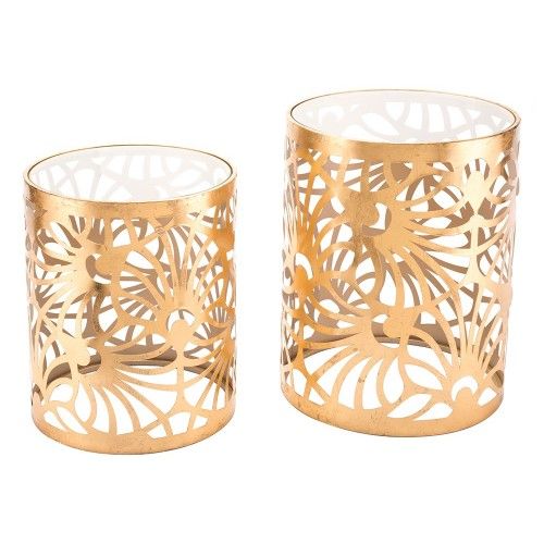 Set of 2 Side Tables Tropic