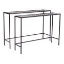 Set of 2 Modern Console Tables Web