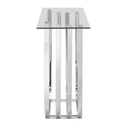 Modern Glass Console Table Fan