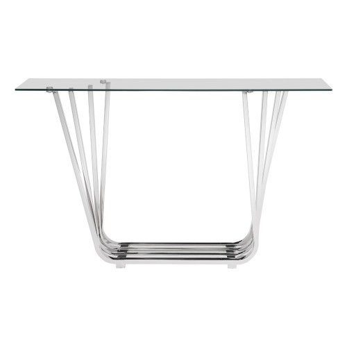 Modern Glass Console Table Fan