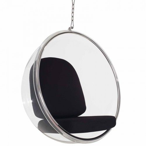 Modern hanging lounge chair inspired by Bubble design