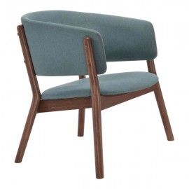 Set of 2 Modern Fabric Lounge Chairs Chapel