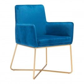 Modern Velvet Lounge Chair Honoria