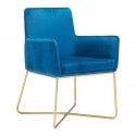 Modern Velvet Lounge Chair Honoria