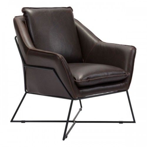 Modern Lounge Chair Lincoln Brown