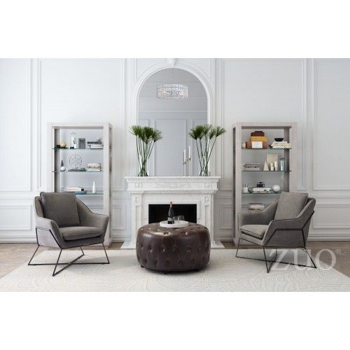 Modern Lounge Chair Lincoln Gray
