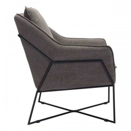 Modern Lounge Chair Lincoln Gray