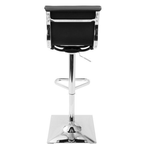 Contemporary Height Adjustable Barstool in Grey Master LumiSource - 3