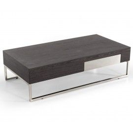 Modern grey elm coffee table Livorno