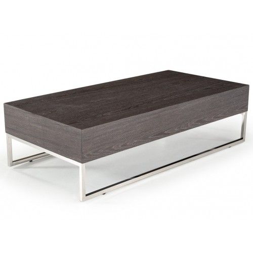 Modern grey elm coffee table Livorno