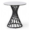 Modern White Round Side Table Esperia