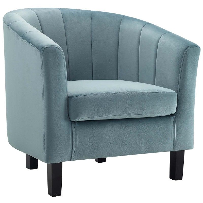 Modern Light Blue Fabric Lounge, Light Blue Leather Chair