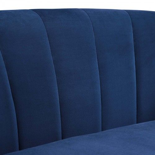 Modern Navy Blue Fabric Lounge Chair Cromer